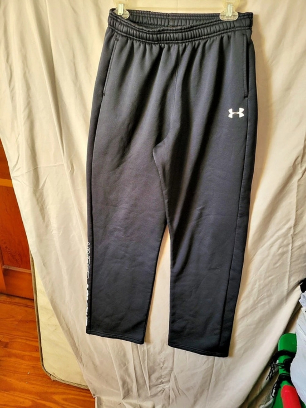 Under Armour Boys Armour Fleece Open Hem Pants Blue XL